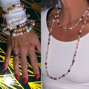 Splendid Pearls 60 inch cultured pearl necklace